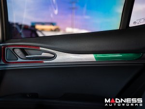 Alfa Romeo Stelvio Door Trim - Carbon Fiber - Interior Door Trim Kit - Italian Theme - Feroce Carbon Alfa Romeo Stelvio Door Trim - Carbon Fiber - Interior Door Trim Kit - Italian Theme - Feroce Carbon